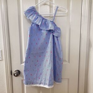 Kate Spade Skirt the Rules One Shoulder Striped Ice Cream Popsicle Dress Girl 14